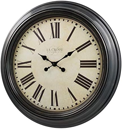 La Crosse Clock 404-2658 23-Inch Maxwell Quartz Wall Clock
