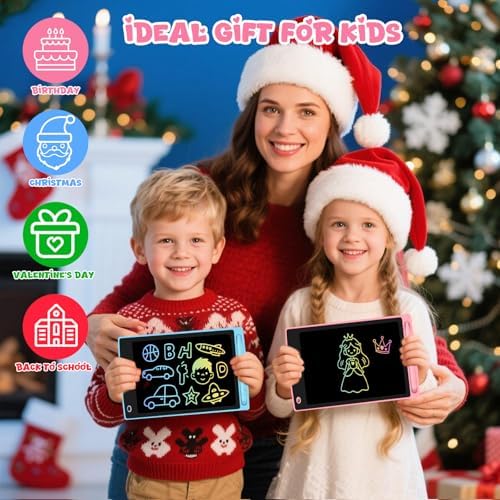 32 Pack LCD Writing Tablet for Kids, Erasable and Reusable Toddler Doodle Board in 8.5 inch, Ideal Educational Drawing Pad for Learning Toy for Ages 3-8 Gifts for Girls Boys