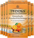 Twinings Honeybush, Mandarin & Orange Herbal Tea Bags, 20 CT Box (6 Pack)