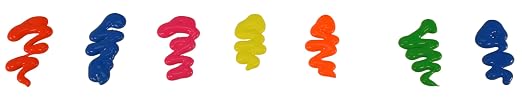 Sax Versatemp Tempera Paints, Assorted Fluorescent Colors, 6 Count (Pack of 1)- 1440727