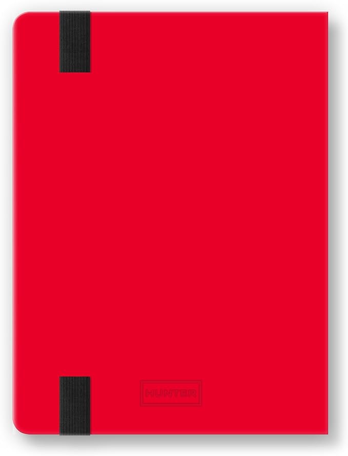 Orange Circle Studio 2027 Hunter Red Hunter Jotter Medium Planner, 17-Month Weekly & Monthly Calendar Planner, 6.5" x 8.6", Dot Grid Notes, Time Zone Map, Goal Pages, Work Daily Planner Notebook