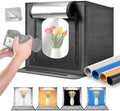 NEEWER Upgraded Photo Studio Light Box, 24"x24" No Glare, 4 Color Backdrops, Cleaning Cloth, 160 LEDs 5600K CRI97+ Folding Mini Desk Photo Booth for Jewelry Electronics Product Photography, LP60