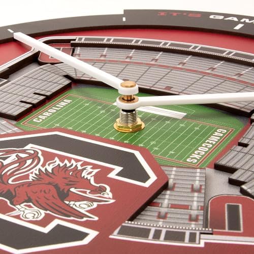 YouTheFan NCAA South Carolina Gamecocks StadiumView 3D Wall Clock