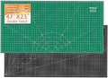 WorkLion Large self healing cutting mat: 47''x23'' Double-Sided Craft Cutting Board for Table, Slip-Resistant 5-Ply Large Cutting Mat for Sewing,Fabric & Crafts (Green/Black)