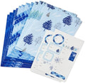 Hallmark Flat Wrapping Paper, 12 Sheets with Stickers (Blue)