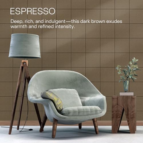 MaxGear Felt Bulletin Board 36" x 24", Espresso Felt Wall Tiles Push Pins