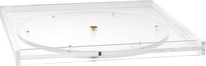 Russell+Hazel Acrylic Desk Accessory Tray, Clear, for Home Office | Organizes and displays desktop items & mail in one clear acrylic tray. Polished edges stack seamlessly with the Bloc line.