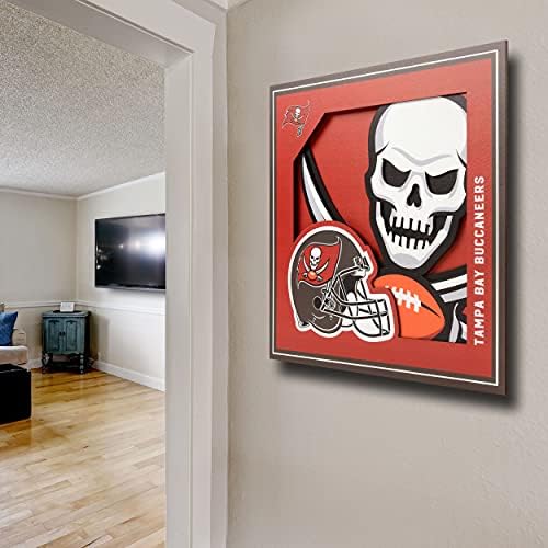 YouTheFan NFL Tampa Bay Buccaneers 3D Logo Series Wall Art
