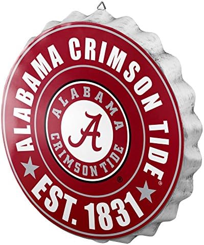 foco NCAA Team Logo Metal Bottle Cap Hanging Wall Sign