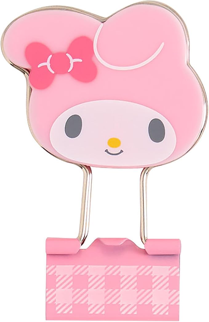 Sanrio 615374 My Melody Double Clip, ABS Steel, Set of 3