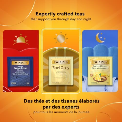 Twinings Earl Grey Black Bergamot Caffeinated Tea Bags, 100 CT Box (1 Pack)