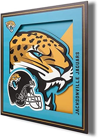YouTheFan NFL Jacksonville Jaguars 3D Logo Series Wall Art