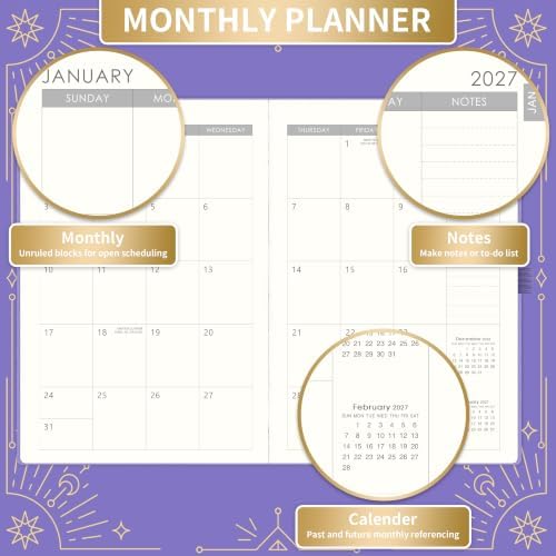 2027 Planner - 2027 Weekly Monthly Planner, 5.75" x 8.25"