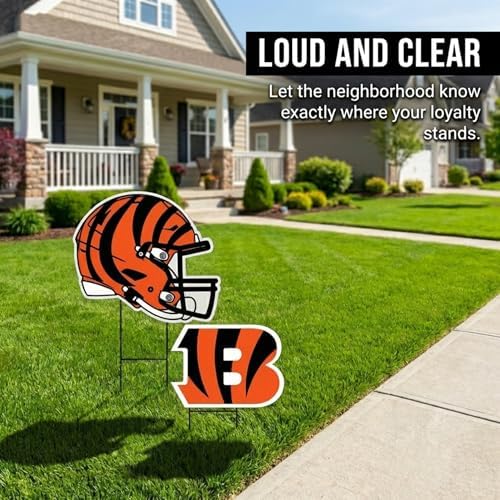 NFL Logo & Helmet 2 Pack Yard Sign Set