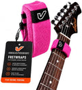 Gruv Gear Fret Wrap & Guitar Mute, Fretwrap for Acoustic, Electric & Bass | String Dampener Recording, Tapping & Practice Accessory (1 Pack, Medium Pink, Fits 5 String Bass, 7 String Guitar)