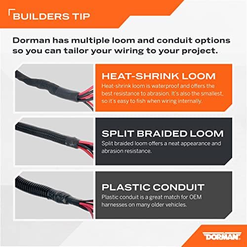 Dorman 86632 3/8 in. x 100 Ft. Black Flex Split Wire Conduit