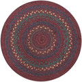 Homespice Jamestown Braided Placemats for Country Decor, Round 15" Set of 2