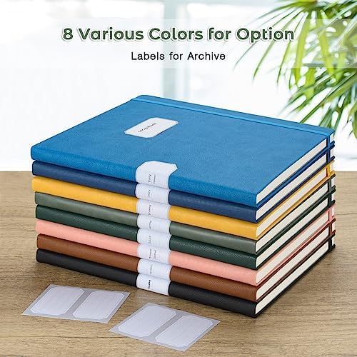 College Ruled Notebook, Large A4 Hardcover Leather Journal for Women Men