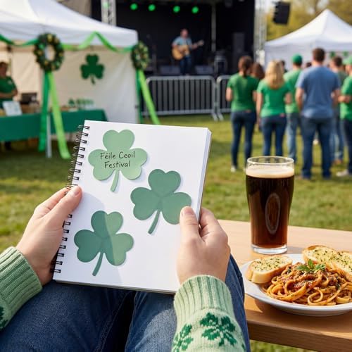 48 Pads 1440 Sheets Shamrock Sticky Notes St. Patrick's Day Note Pads Gifts Bulletin Board Decorations Stickers Self Adhesive Memo Pad