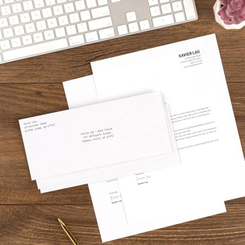 Mead #10 Security Business Envelopes Letter Size 4-1/8" x 9-1/2" – Peel and Seal, Privacy Lined, No-Window, Press-It Seal-It Self-Adhesive for Home & Office Mailing, 500 Count (740010) (Pack of 5)