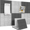 Large Cork Board for Walls 36" x 24", 6 Pack Felt Wall Tiles with Push Pins for Office Home, Pin Board Bulletin Board for Photo Pictures, Gradual Gray