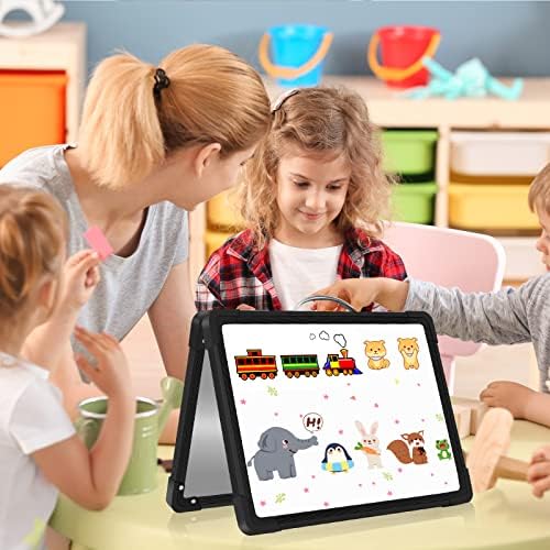 Small Dry Erase White Board Double-Sided Magnetic Portable White Board Desktop Foldable Tabletop Whiteboard Easel for Home, Office, Classroom
