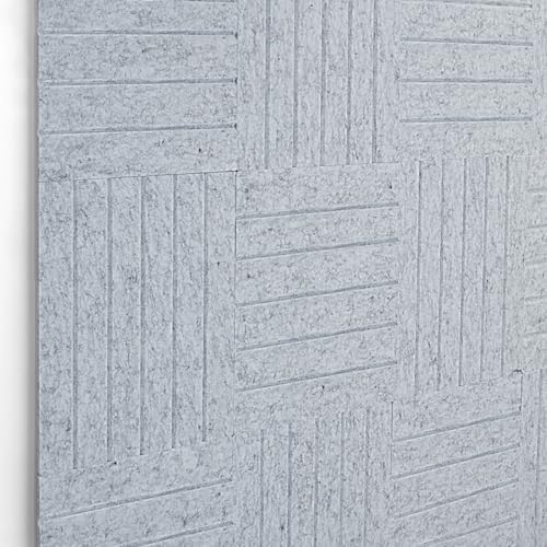 15 Pack Felt Bulletin Board Tiles (12x12 Inch) Self Adhesive Cork Board Alternative for Walls with 30 Push Pins Decorative Acoustic Panels & Pin Board for Home Office, Classroom, Vision Board Decor