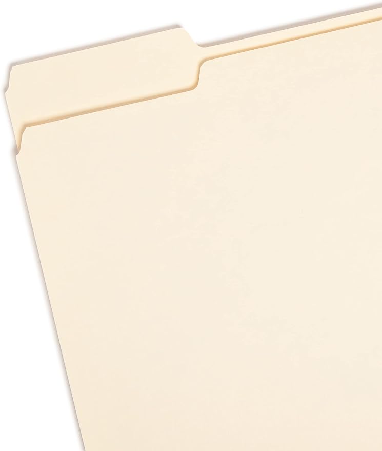 Smead File Folder, 1/3-Cut Tab, Letter Size, Manila, Assorted Positions, 100 Per Box (10330) (Pack of 2)