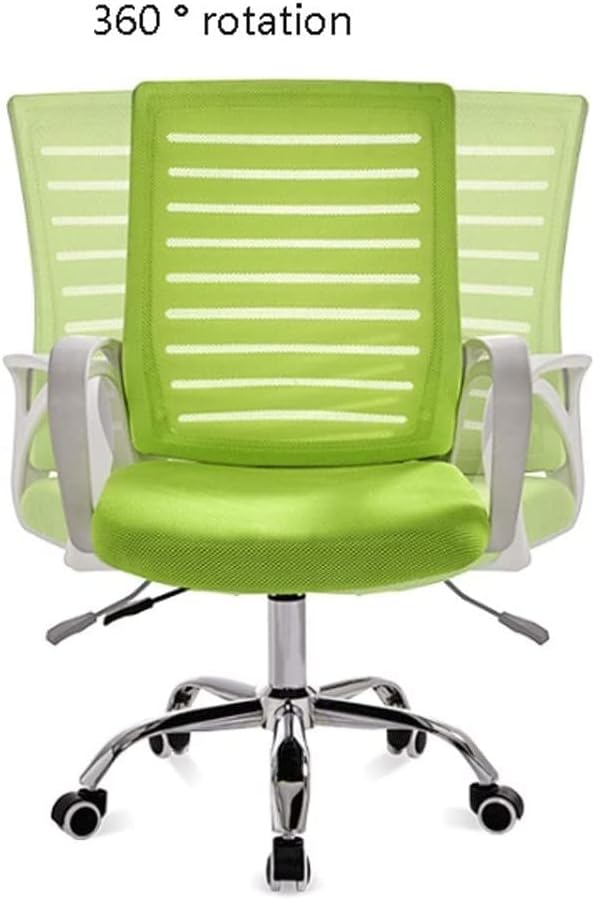 Office Chair Home Office Chair Student Backrest Swivel Chair Breathable and Comfortable Wide Load-Bearing 300kg Desk Chair (Colour: Black A) (Colour: Green B)