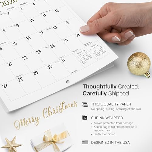 RED EMBER Australian Shepherds Aussies 2026 Wall Calendar 12 Month | 12" x 24" Open | Thick & Sturdy Paper | Giftable | Cute Puppy Dog Calendar 2026