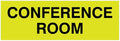 Signs ByLITA Basic Conference Room Sign (Yellow/Black) - Small