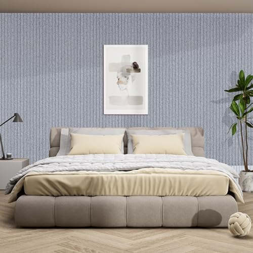 TO-TH Acoustic Wall Panels Large Noise Deadening Panel 10 Pack, Silver Gray