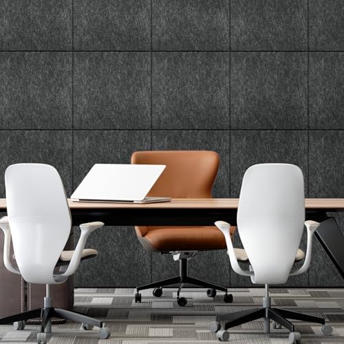 MaxGear Extra Large Bulletin Board 72" x 48", Dark Gray Felt Wall Tiles