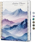 Planner 2026-2027, Jul 2026-Jun 2027 Academic Monthly & Weekly Planner | 6.3" x 8.5" Hardcover Pretty Calendar Planner for Women, Spiral Organizer for School Office Home Supplies, Distant Peaks