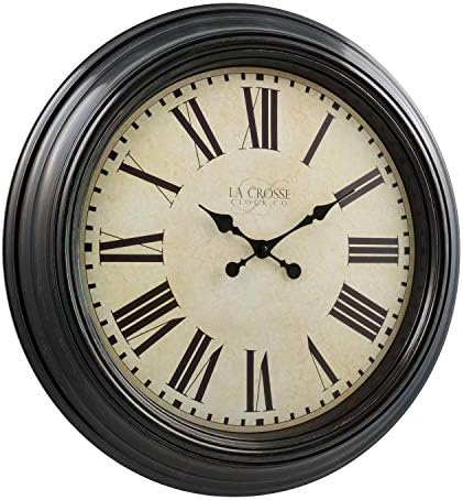 La Crosse Clock 404-2658 23-Inch Maxwell Quartz Wall Clock
