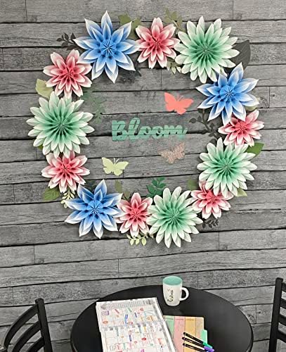 Teacher Created Resources Floral Bloom Paper Flowers Premade Decorations for Party Photo Backdrops, Classrooms Walls, Showers and Birthday Celebrations (TCR8544)
