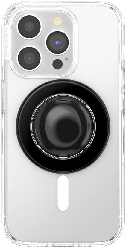 PopSockets Phone Grip for MagSafe, Magnetic Holder- BonBon Black | Removable, For Kindle / Android / iPhone, With Magnet, Black, Electronic Accessories, For iPad/Kindle/iPhone/Android
