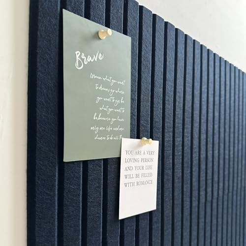 Large Felt Bulletin Board 48" x 24", Dark Blue