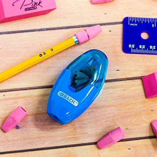 BAZIC Products Pink Pencil-Top Eraser Caps, Latex-Free, PVC-Free, 20 Count
