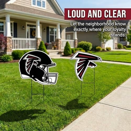 NFL Logo & Helmet 2 Pack Yard Sign Set