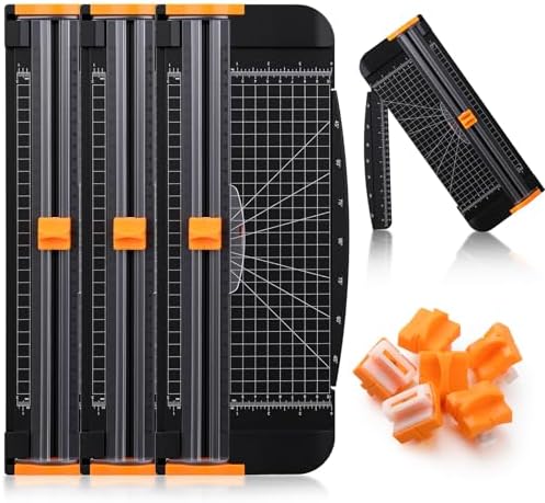 Marspark 3 Pcs A4 Paper Cutter Slider 12 Inch