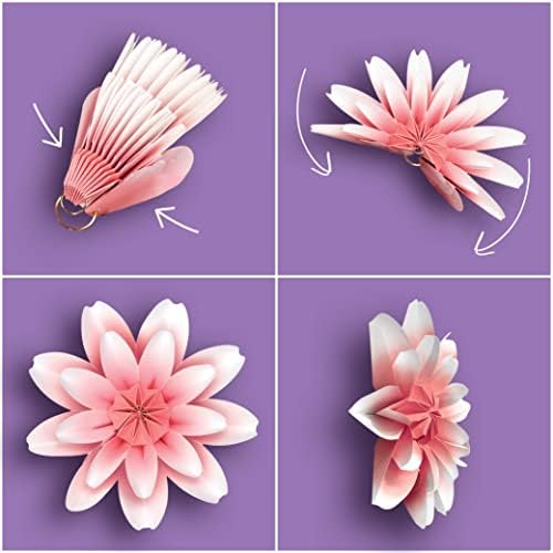 Teacher Created Resources Floral Bloom Paper Flowers Premade Decorations for Party Photo Backdrops, Classrooms Walls, Showers and Birthday Celebrations (TCR8544)