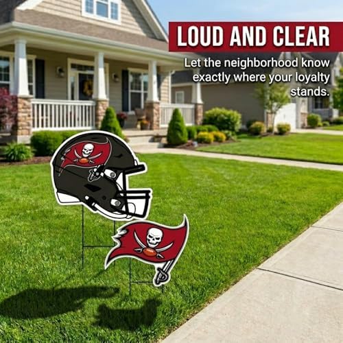 NFL Logo & Helmet 2 Pack Yard Sign Set