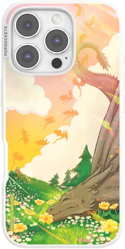 PopSockets iPhone 16 Pro Case Compatible with MagSafe, Phone Case for iPhone 16 Pro, Wireless Charging Compatible, Case Only - Abraxos