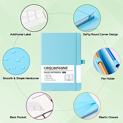 Ruled Notebook/Journal - Classic Lined Journal/Notebook, 5.3" x 8.26"