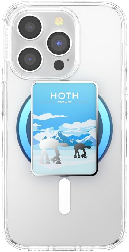 PopSockets Phone Grip for MagSafe, Magnetic Holder- Welcome to Hoth | Removable, For Kindle / Android / iPhone, With Magnet, Star Wars, Grogu, iPad, Removable, Popper