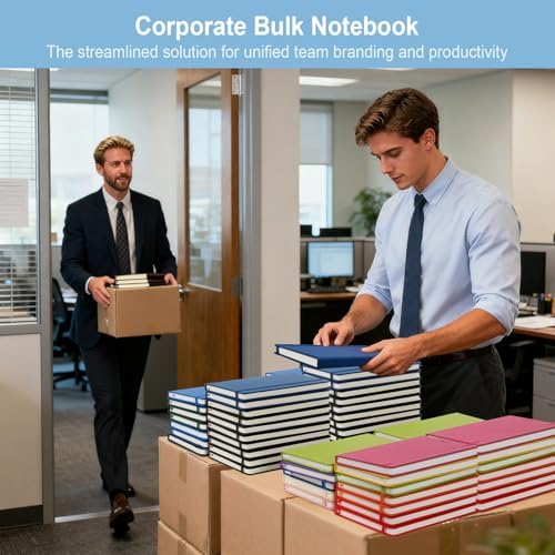 ViVin 24 Pack A5 Hardcover Lined Notebook,192 pg College Ruled 5.5x8.3