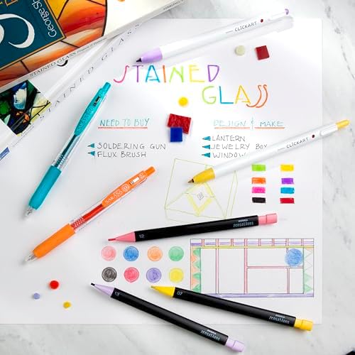 Zebra Pen Creative Set, Zensations, CLiCKART & SARASA Clip, Assorted, 24-Pk