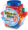 Learning Resources Dice In Dice Bucket, Math Toy, Manipulative, Set of 72, Ages 3+