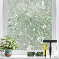 GTJ Rainbow Tulip Window Privacy Film, Static Cling, 47.2 x 78.74 in